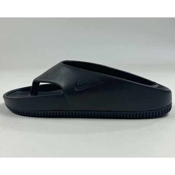 Nike Calm Flip Flop Womens 8 Triple Black Sandals Slides Casual FD4115-001 - Picture 6 of 9